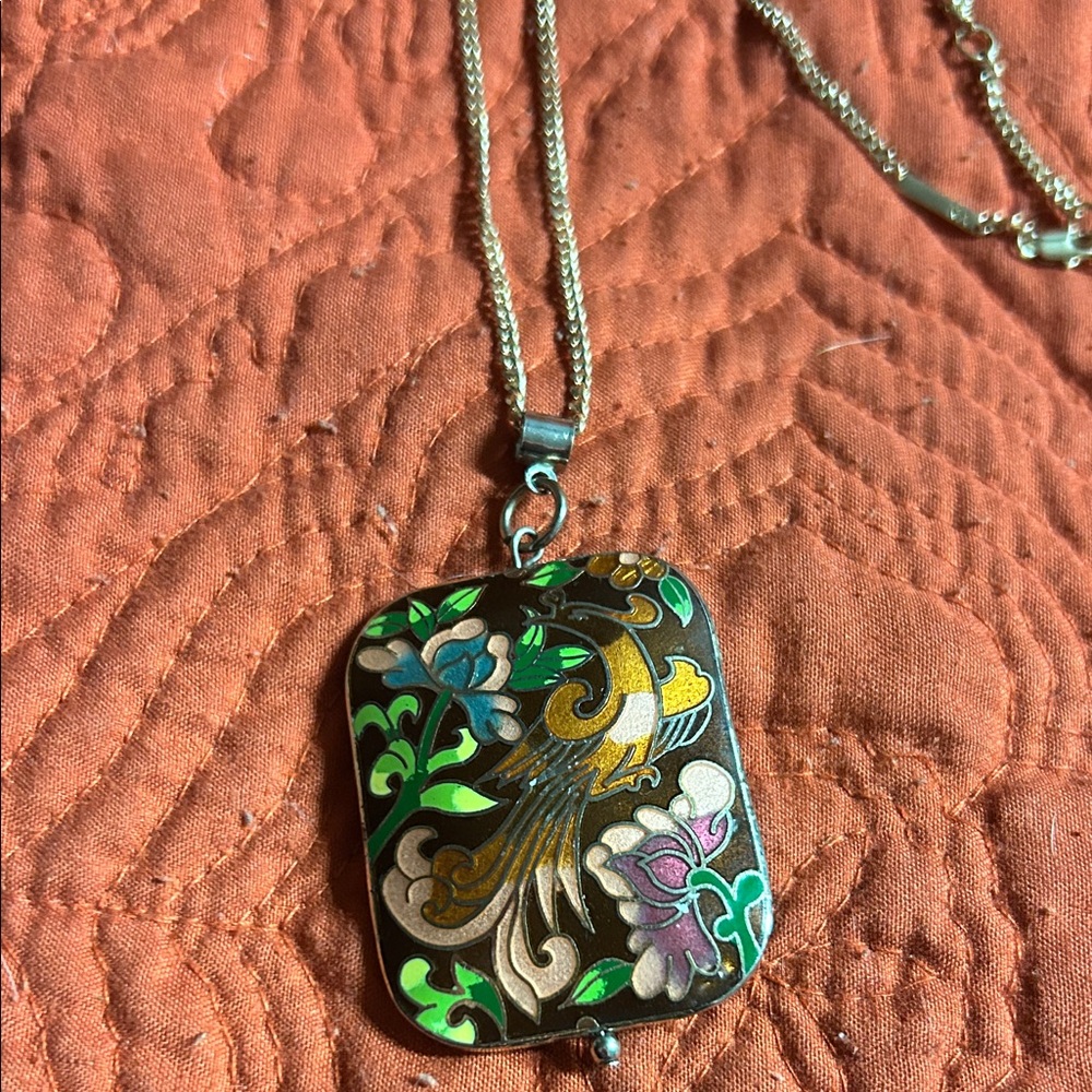 MADDesign‎ vintage Chinese cloisonné necklace